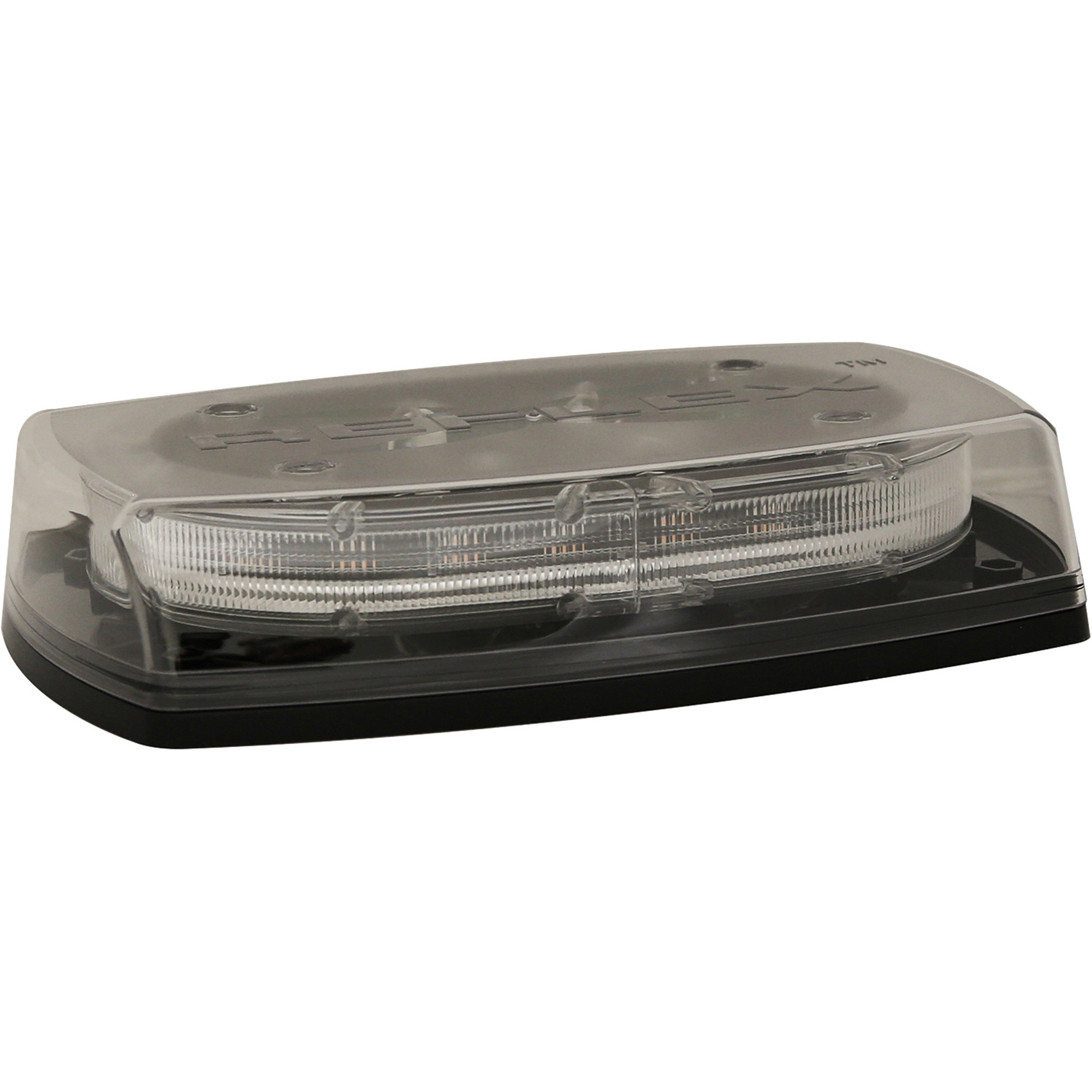 ECCO Reflex LED Mini Light Bar, Amber LEDs/Clear Lens, Permanent Mount, Model# 5545CA